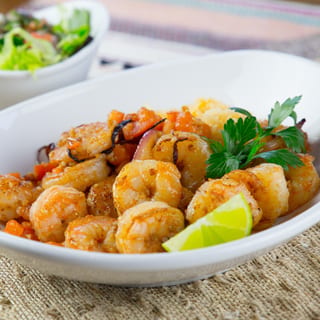 Camarones al Mojo Lunch