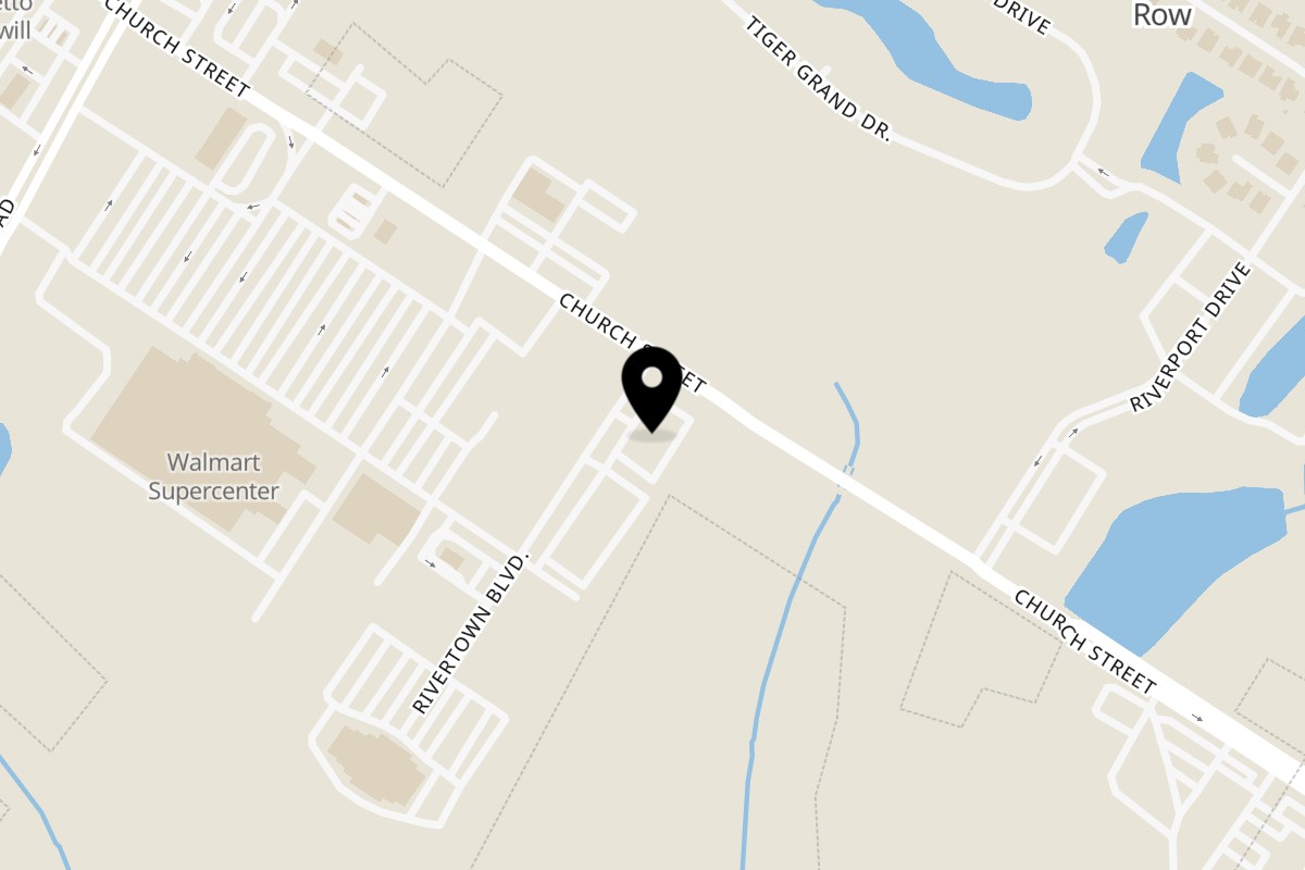 Map showing the location of El Cerro Mexican Bar & Grill Conway on 101 Rivertown Blvd in Conway